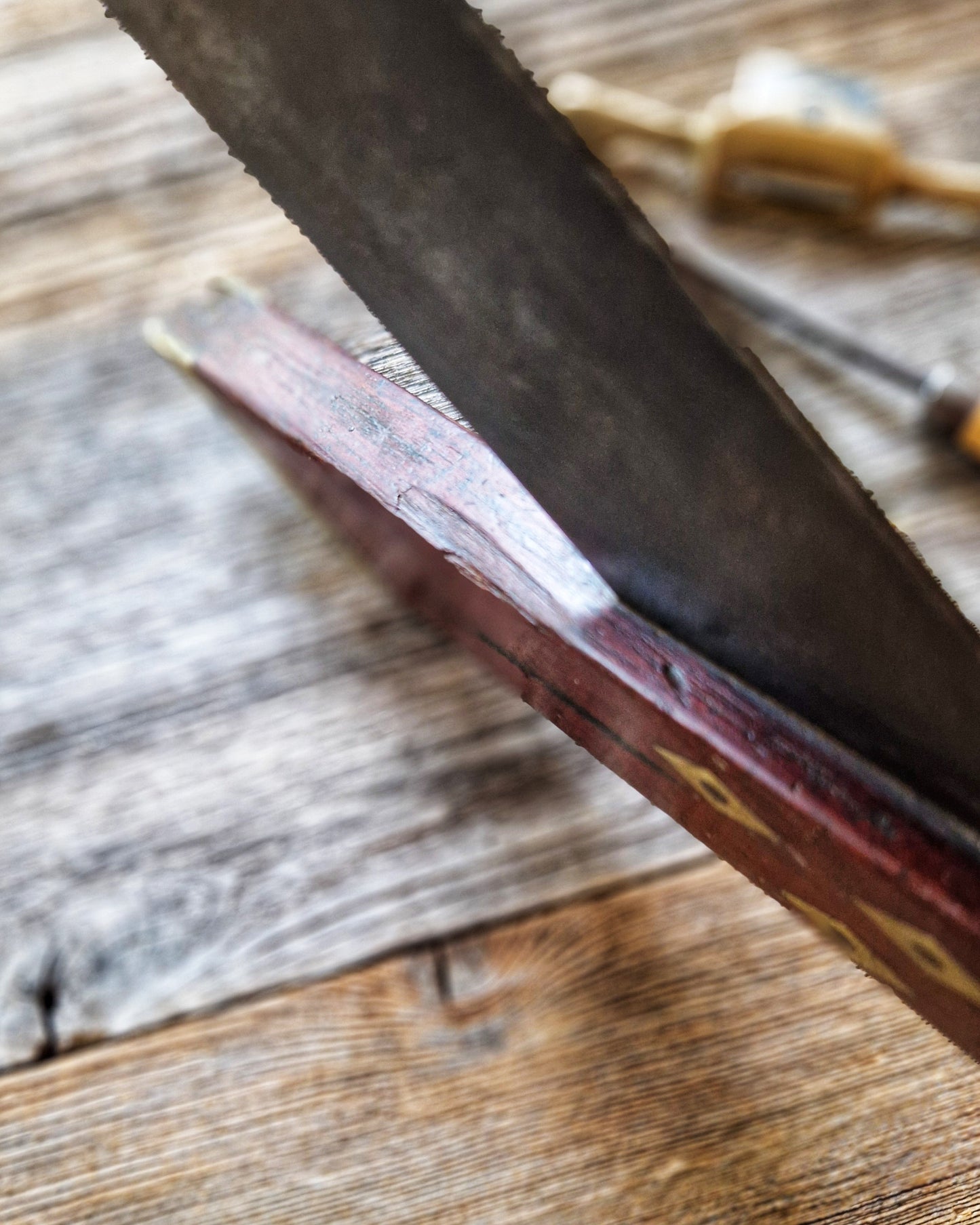 12-Inch English Mitre Square, c. 1870–1900 | Victorian Rosewood & Brass Woodworking Tool
