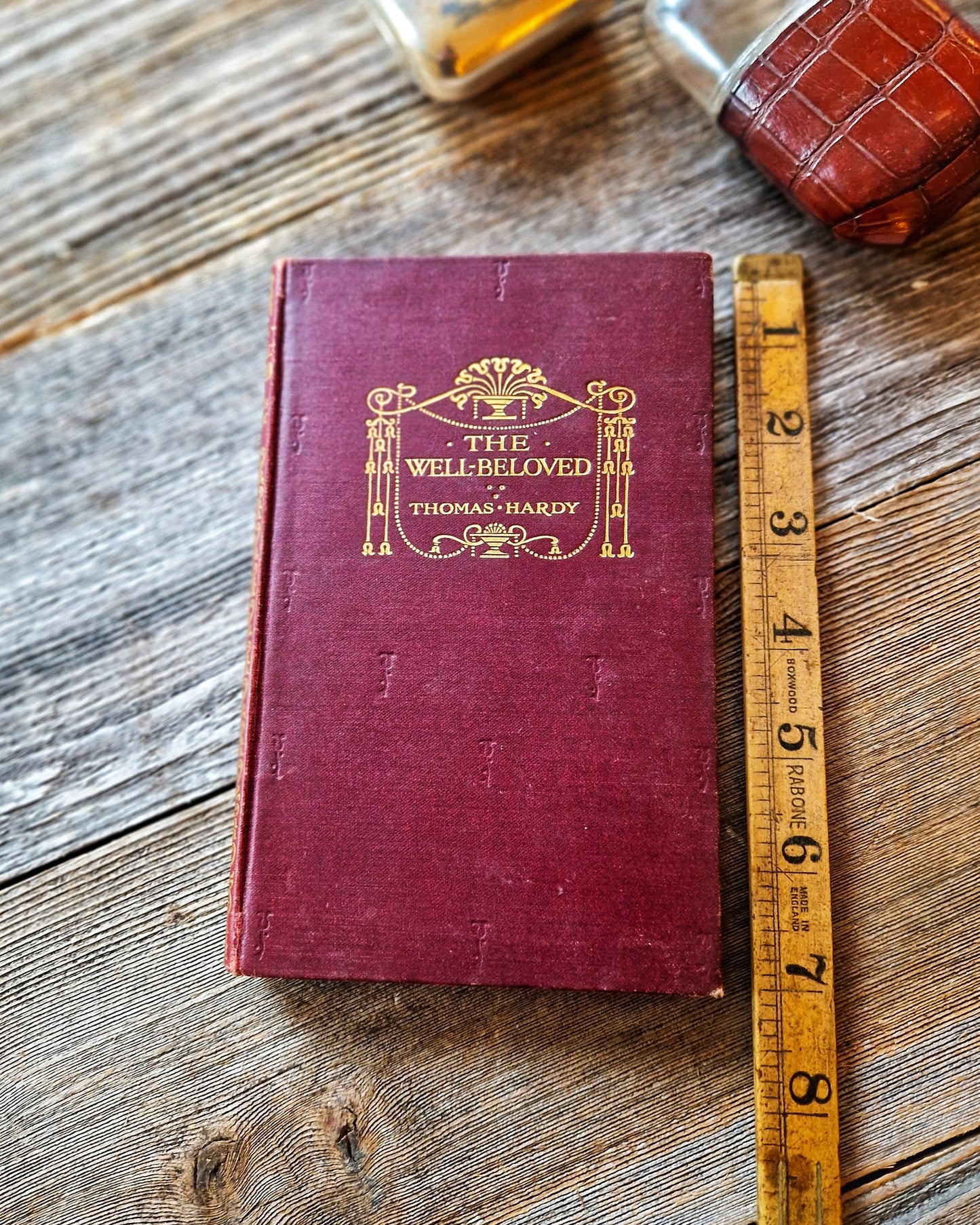1922 MacMillian Pocket Edition of The Well-Beloved by Thomas Hardy | Red Cloth with Gilt Stamping