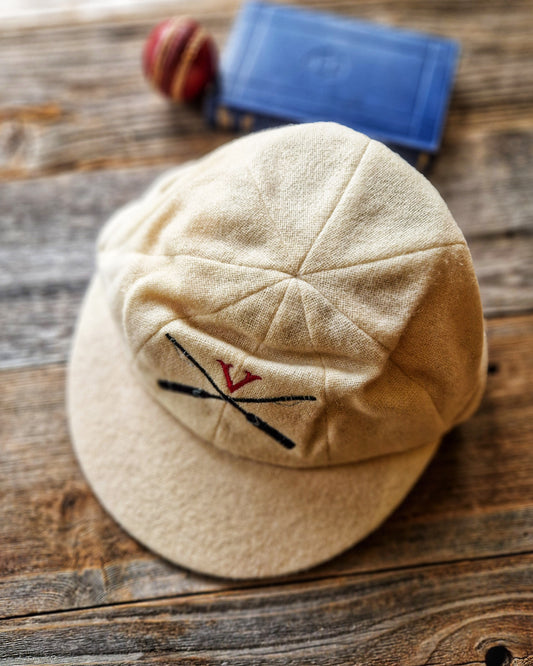 Eton Vikings Wool Rowing Cap by New & Lingwood, UK Size 7-1/2 | Vintage Sporting Memorabilia