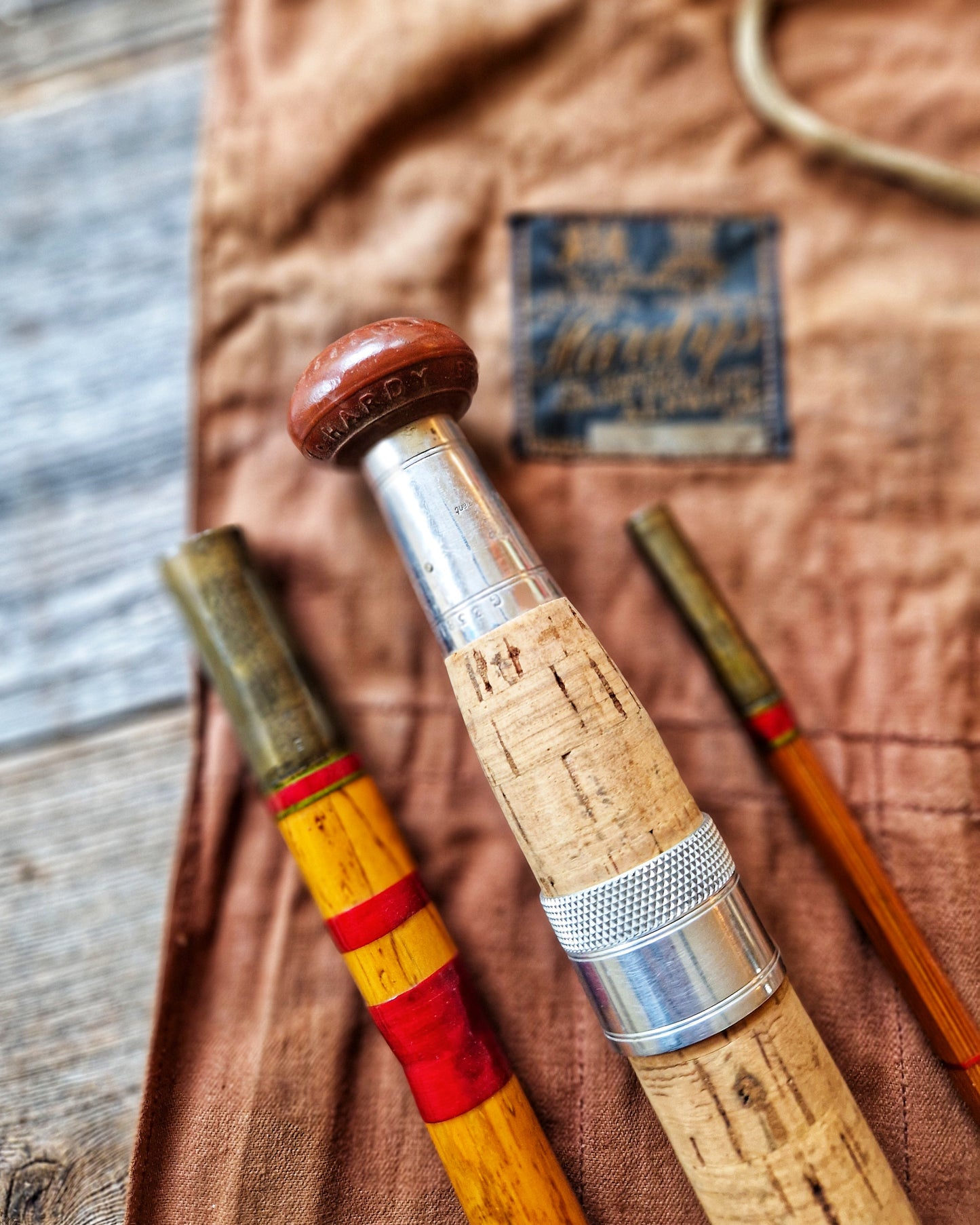 Hardy Bros 1930s Split Cane Fishing Rod   | 3-Piece 13 Ft Coarse Rod “The Expert” in Original Canvas Bag