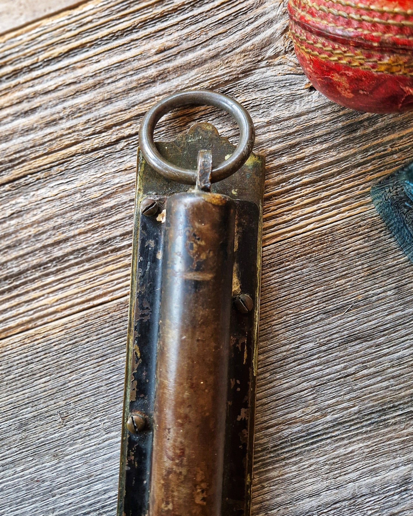 Vintage Salter Spring Balance No. 2 Hanging Scale | English Brass 30 lb. Capacity c. 1900-1930