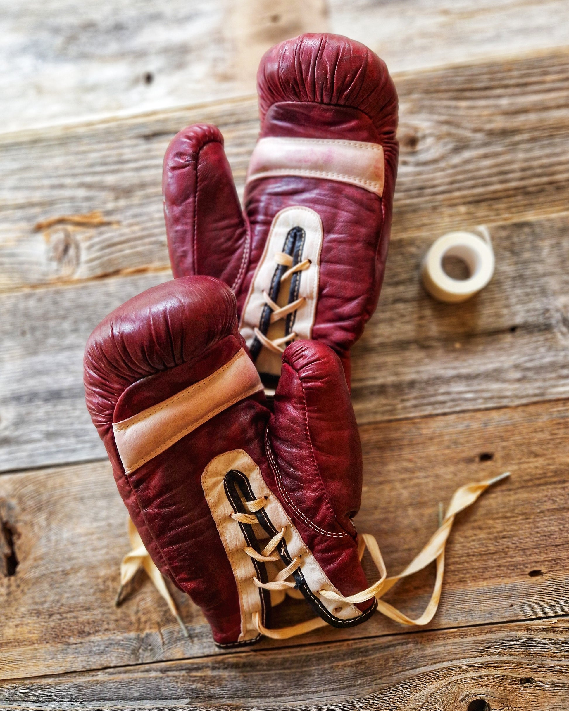Goldsmith 1930s Leather Boxing Gloves, Model J216 | Vintage American Sports Memorabilia