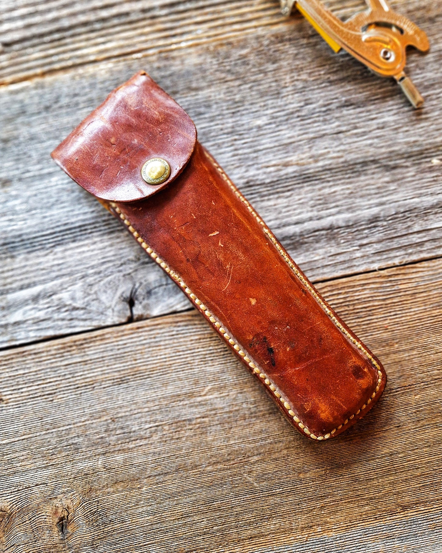 1920s Keuffel & Esser Slide Rule Model 4061T in Original Leather Case | Vintage Engineering Instrument