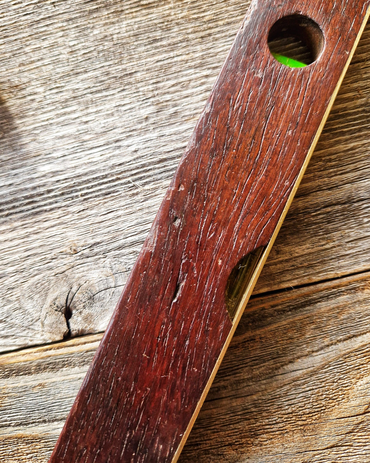 Rabone 10-Inch Torpedo Spirit Level No. 1625 | English Mid-Century Tool in Brass & Rosewood