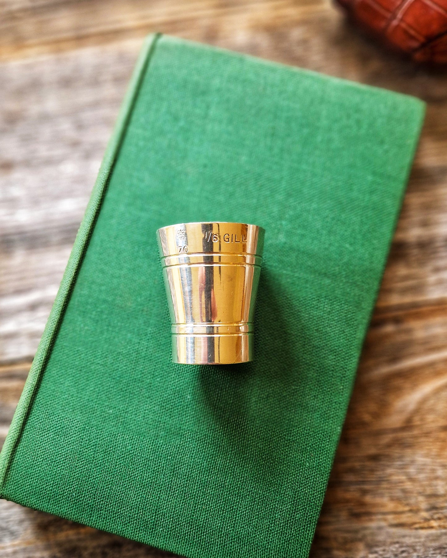 Vintage Bonzer 1/6 Gill Spirit Measure | Crown-Stamped English Pub Jigger