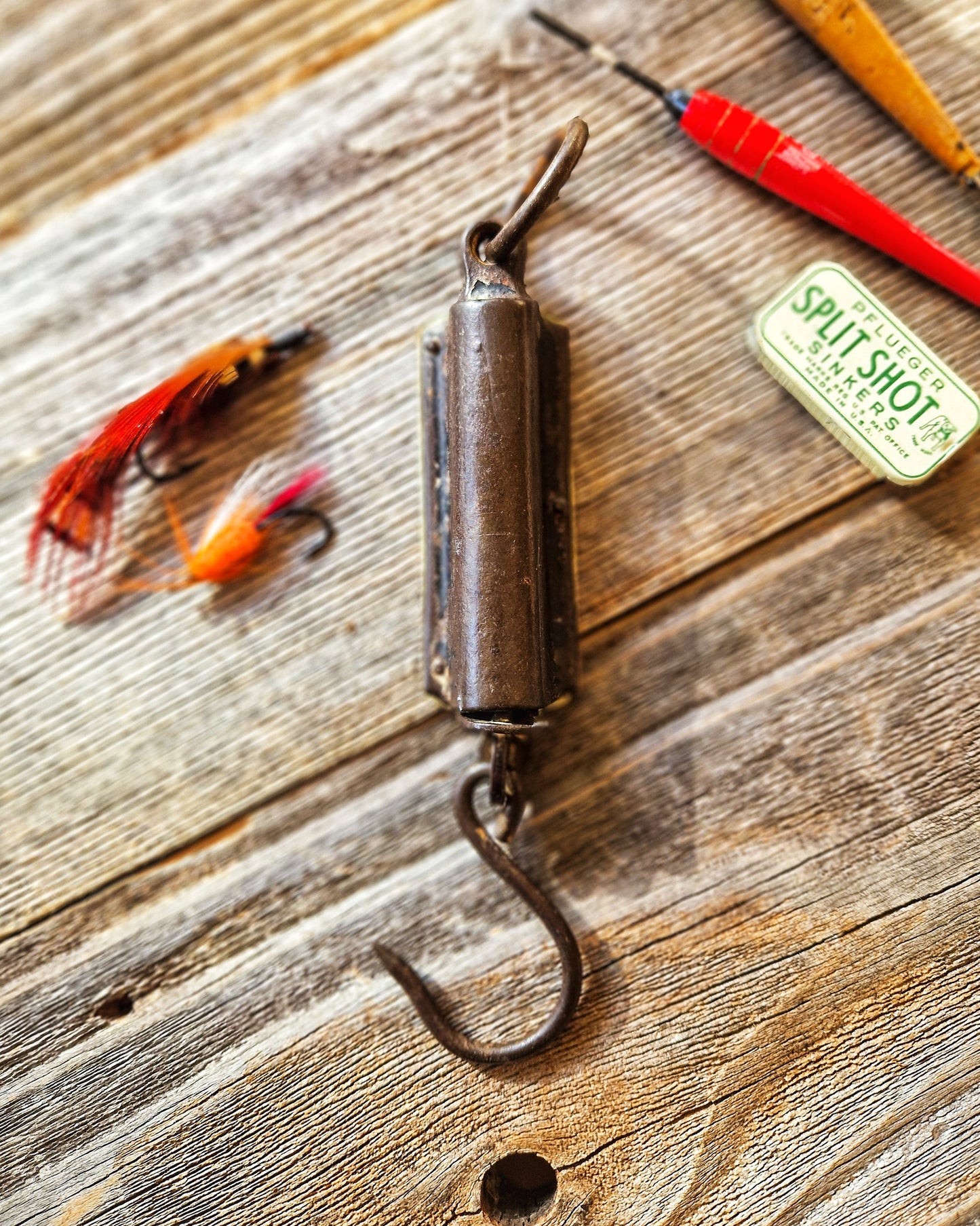 Antique Salter Pocket Balance Hanging Scale, 25 lb. Capacity | English Brass Scale c. 1890-1920