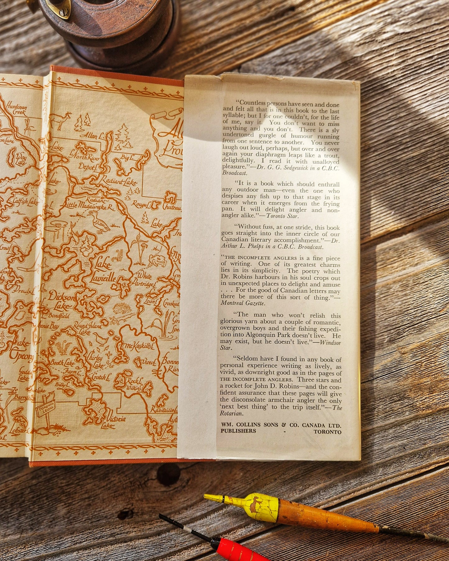 The Incomplete Anglers by John D. Robins – 1943 First Edition (Collins) | Vintage Fishing Book