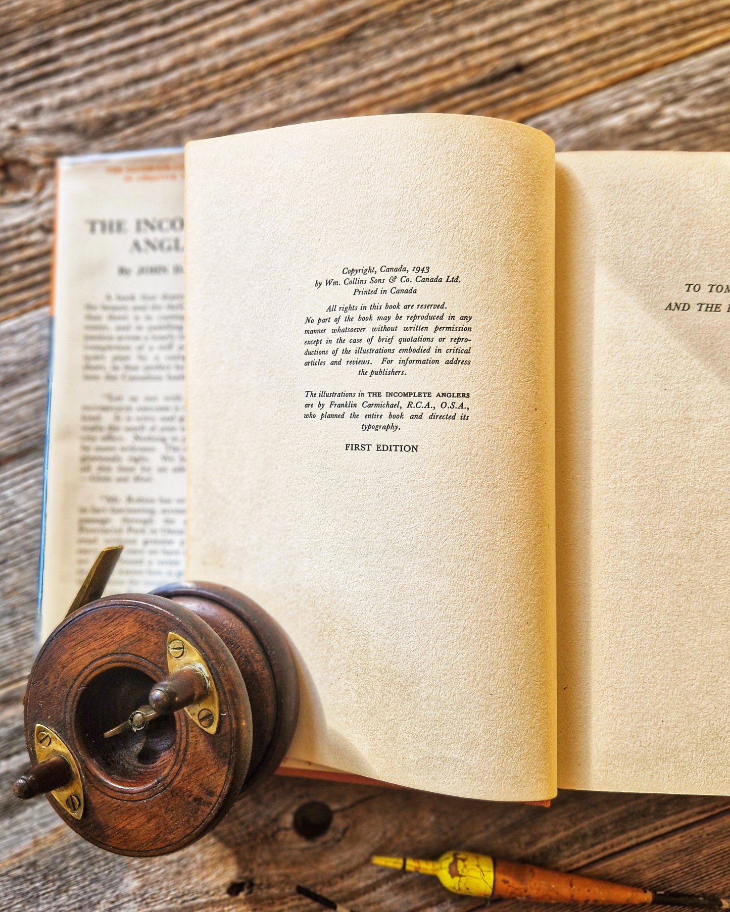 The Incomplete Anglers by John D. Robins – 1943 First Edition (Collins) | Vintage Fishing Book