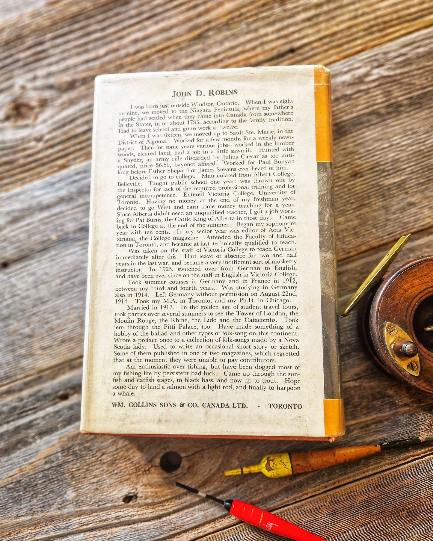 The Incomplete Anglers by John D. Robins – 1943 First Edition (Collins) | Vintage Fishing Book