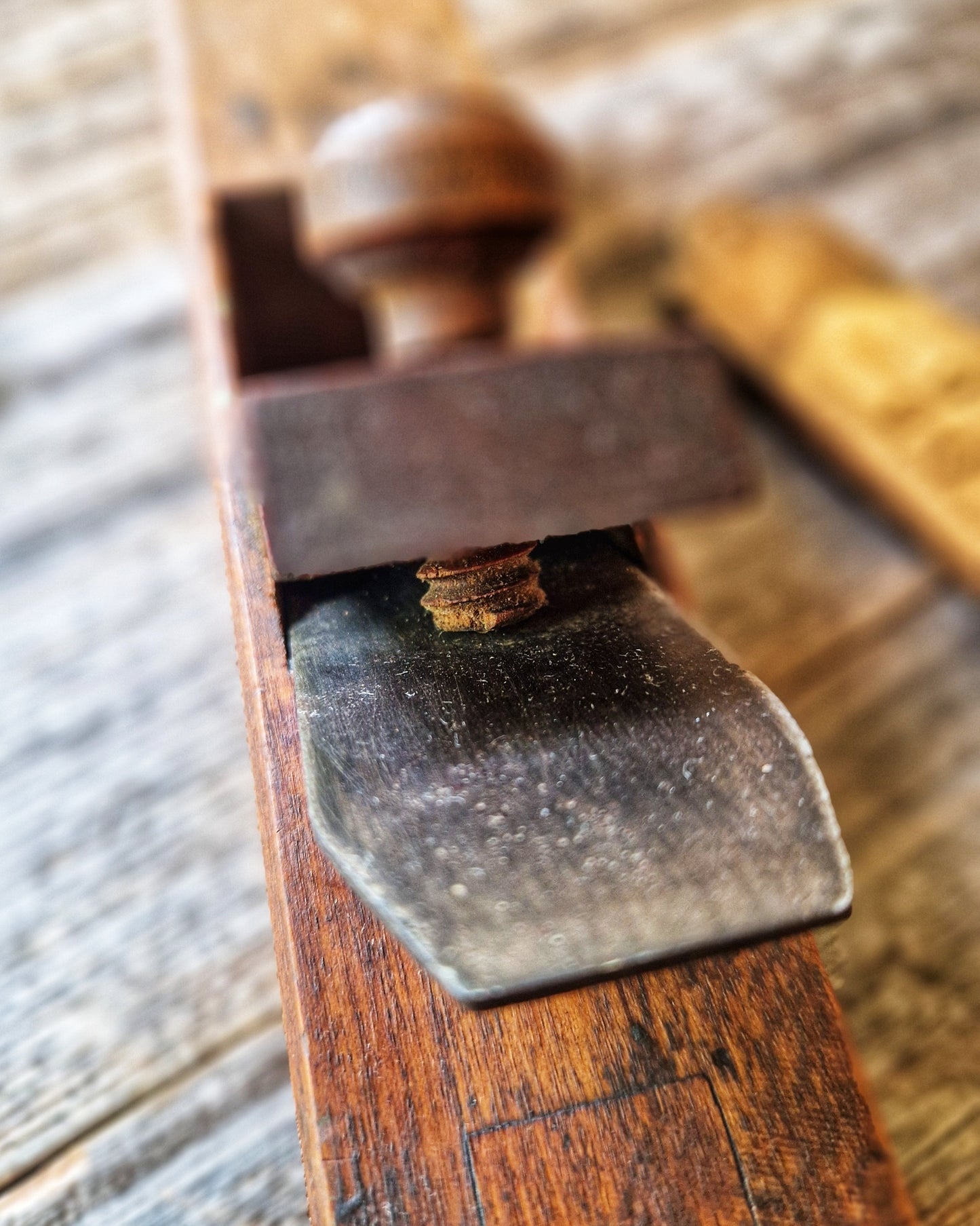 14-Inch American Jack Plane c. 1900-1930 | Vintage Beech Woodworking Tool