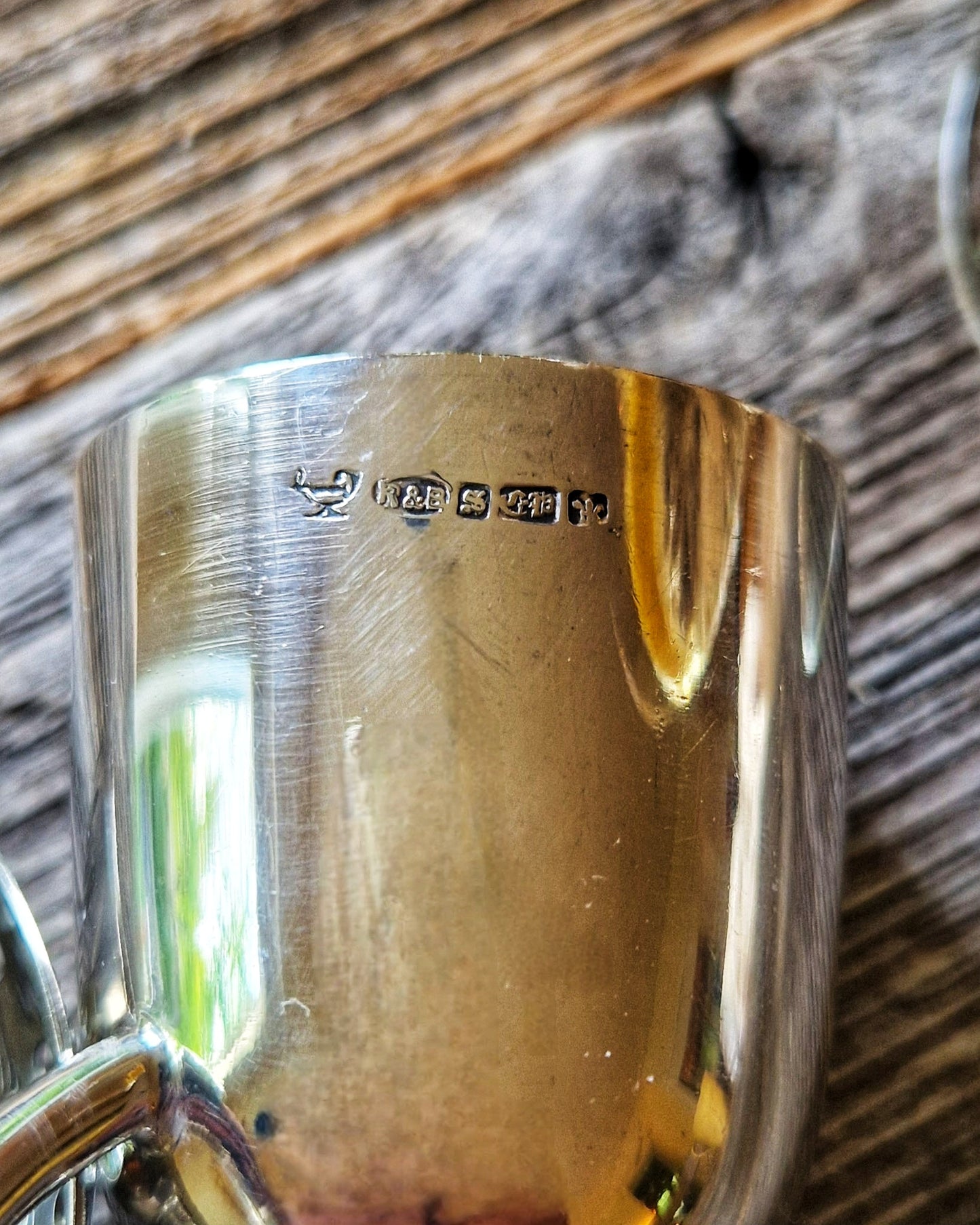 Mid-Century Silver Plate Double Jigger by Roberts & Belk | Vintage British Spirit Measure