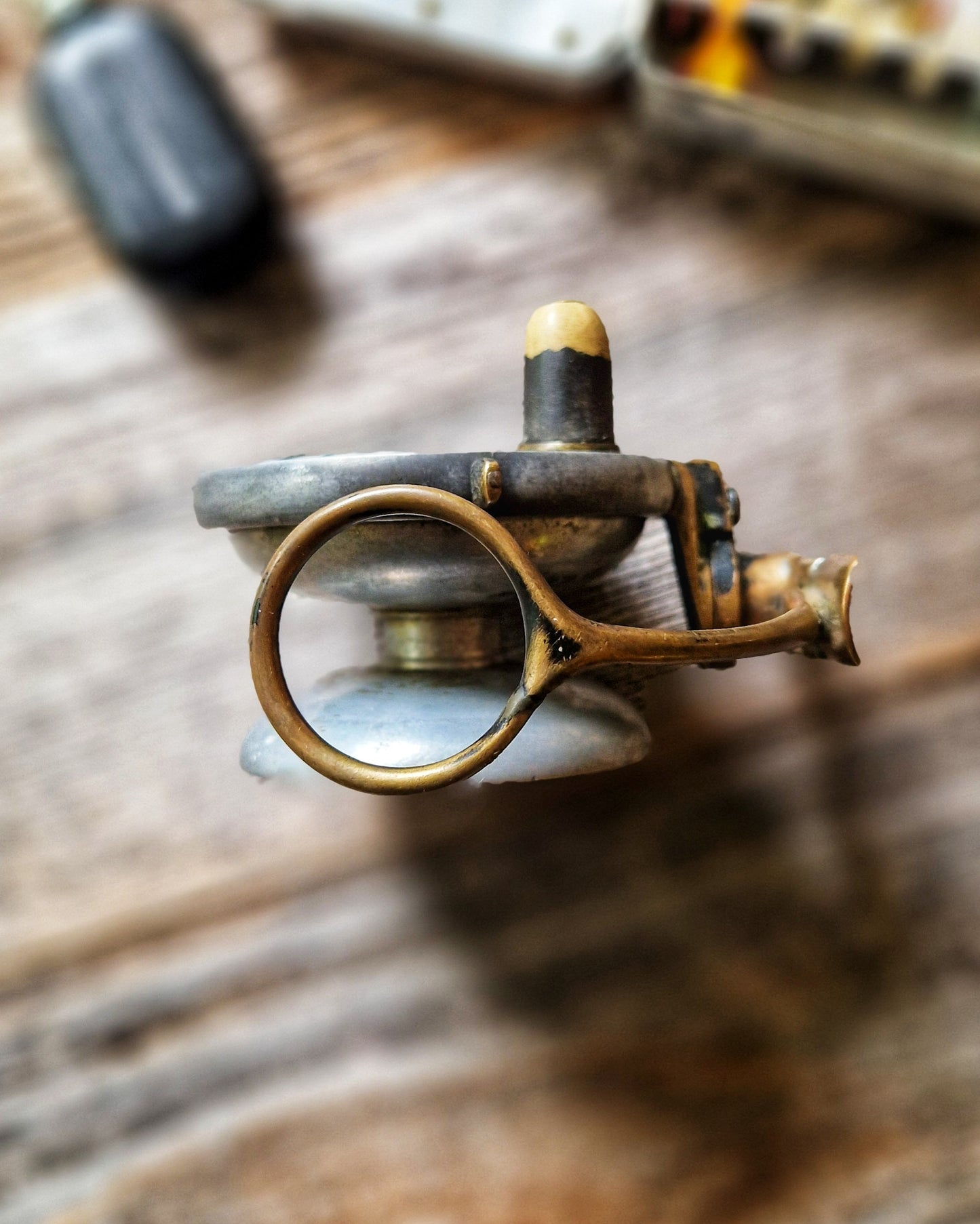 Malloch 3-1/4-Inch Side-Casting Salmon Reel c. 1895-1915 | Antique Alloy & Brass Scottish Fishing Tackle