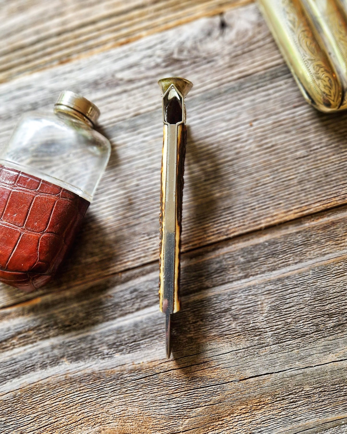 Vintage Horn-Handled Cigar Cutter c. 1925-1939 | M. Wachenheimer & Co., London