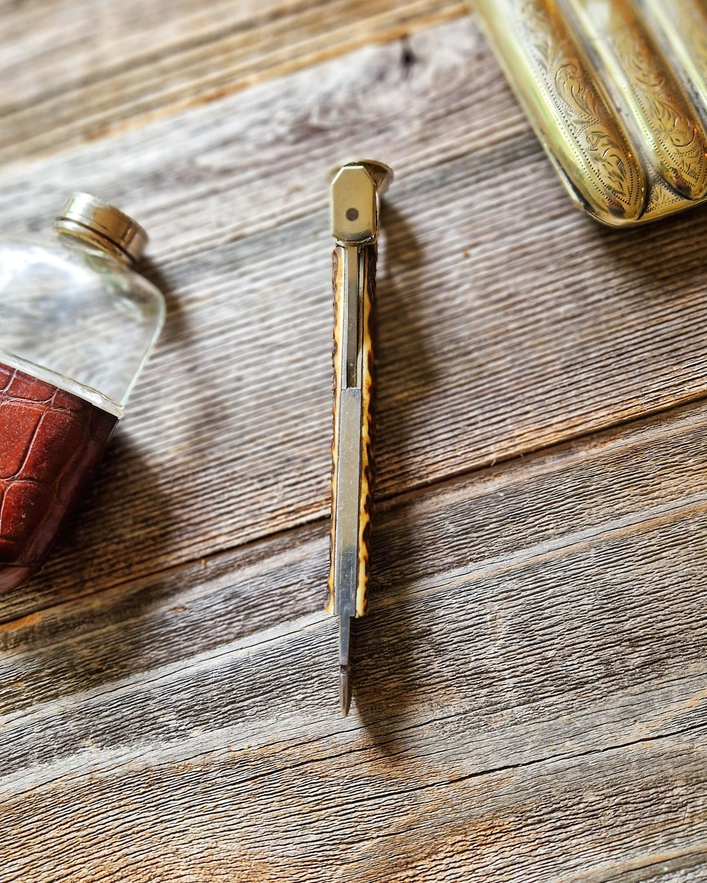 Vintage Horn-Handled Cigar Cutter c. 1925-1939 | M. Wachenheimer & Co., London