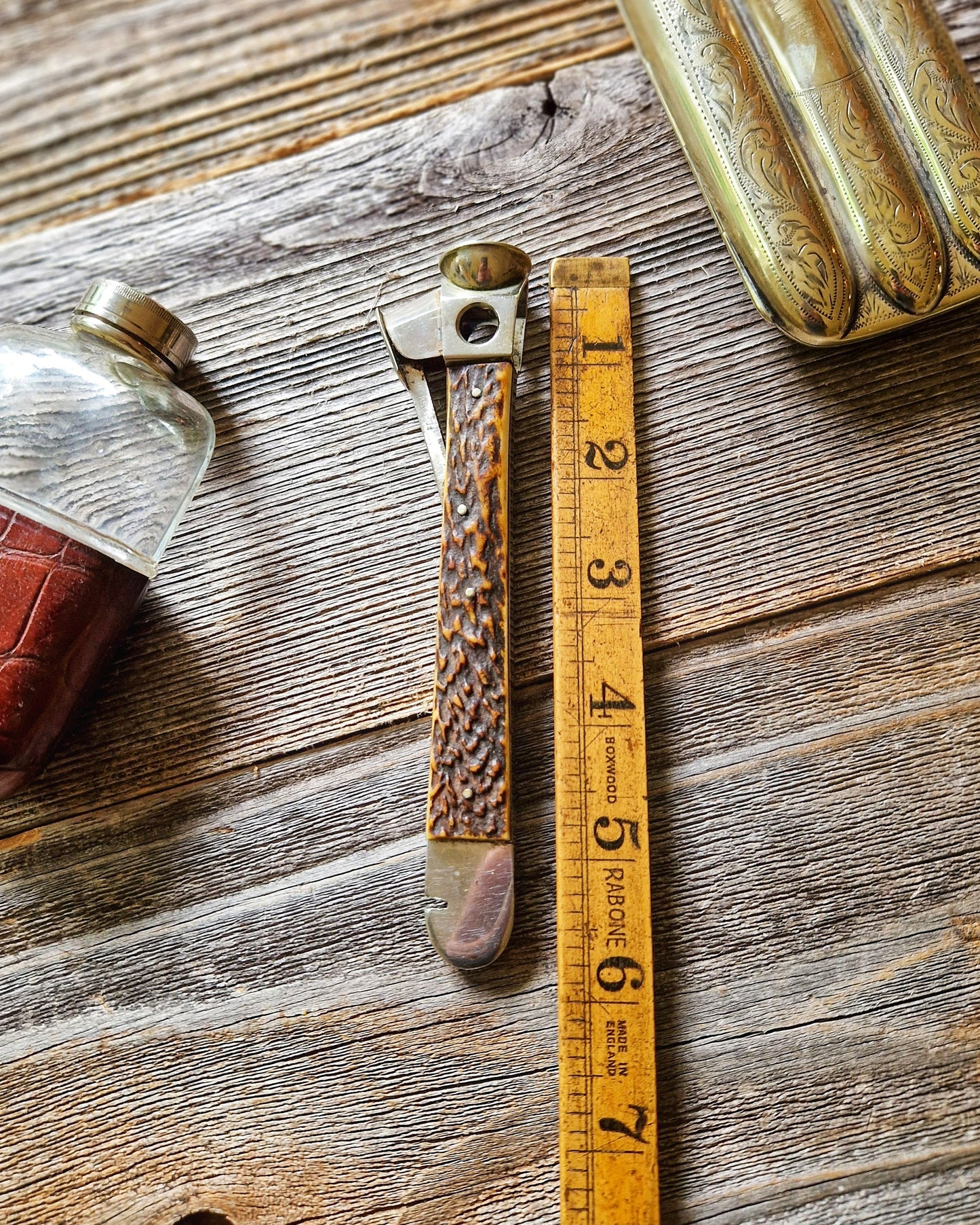 Vintage Horn-Handled Cigar Cutter c. 1925-1939 | M. Wachenheimer & Co., London