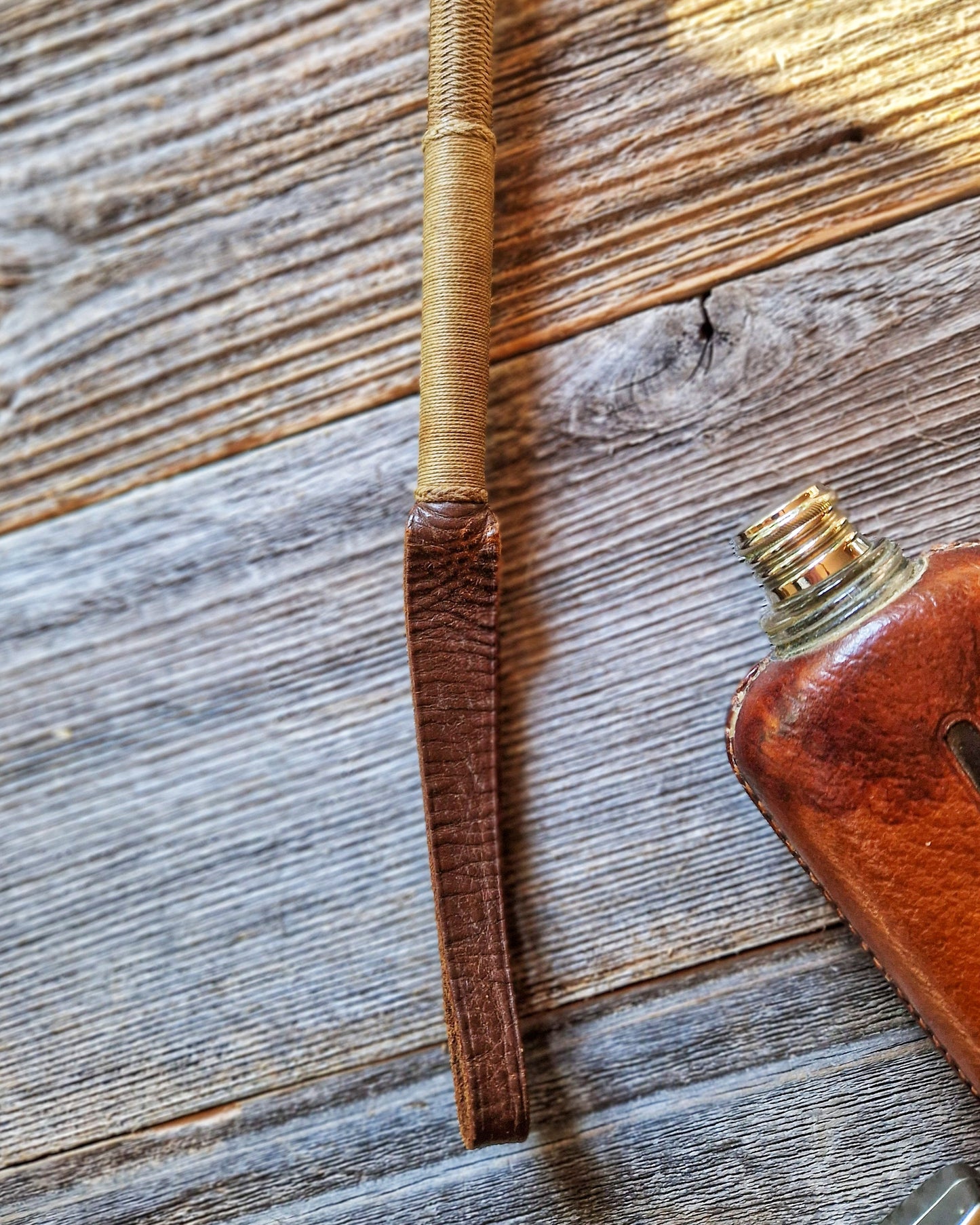 English Antler-Handled Riding Crop c. 1905–1930 | Vintage Equestrian Accessory
