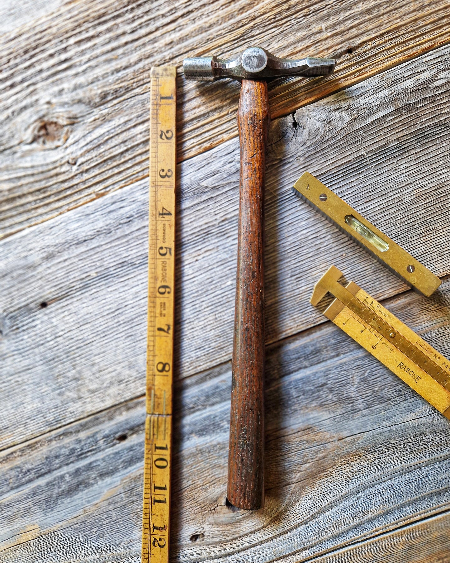 Vintage 11-Inch Cross Pein Hammer by Bedford, Sheffield c. 1930-1955 | English Engineer’s Hammer