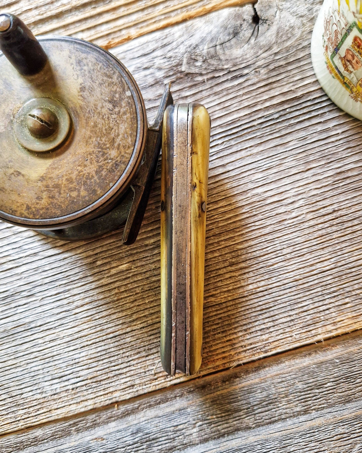 Vintage Pocket Knife by Rowbotham, Sheffield c. 1925-1940 | English Bone-Handled Loom Knife