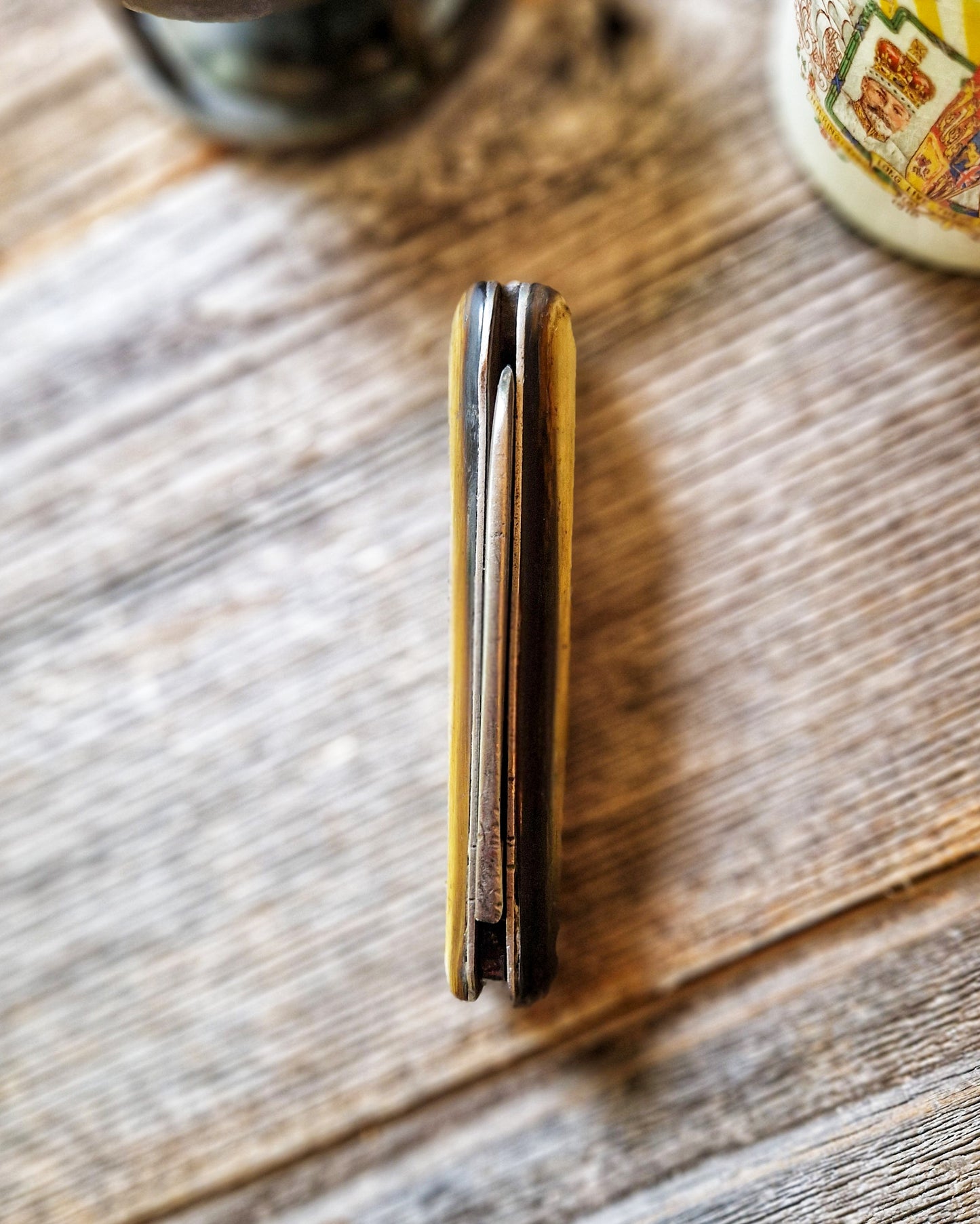 Vintage Pocket Knife by Rowbotham, Sheffield c. 1925-1940 | English Bone-Handled Loom Knife