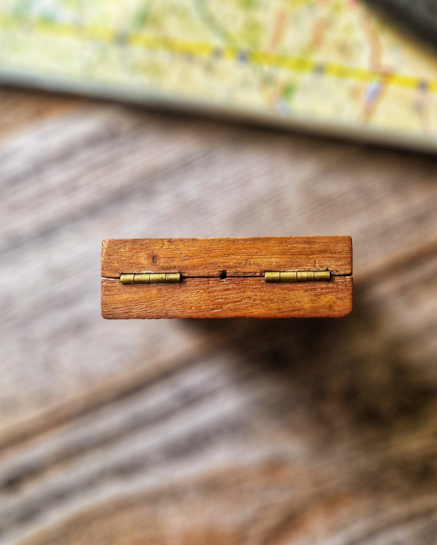 Antique WWI-era Wardale Marching Compass c. 1917-1918 | Hardwood Case with Brass Details