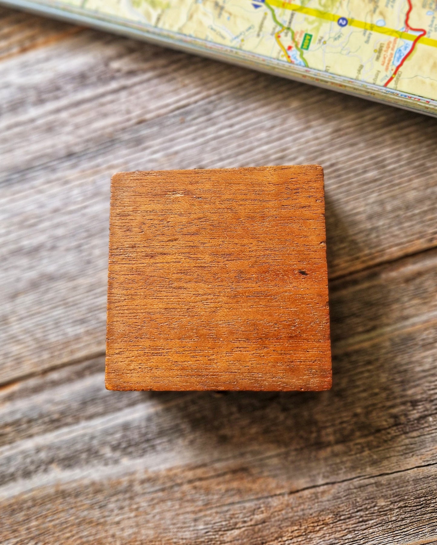 Antique WWI-era Wardale Marching Compass c. 1917-1918 | Hardwood Case with Brass Details