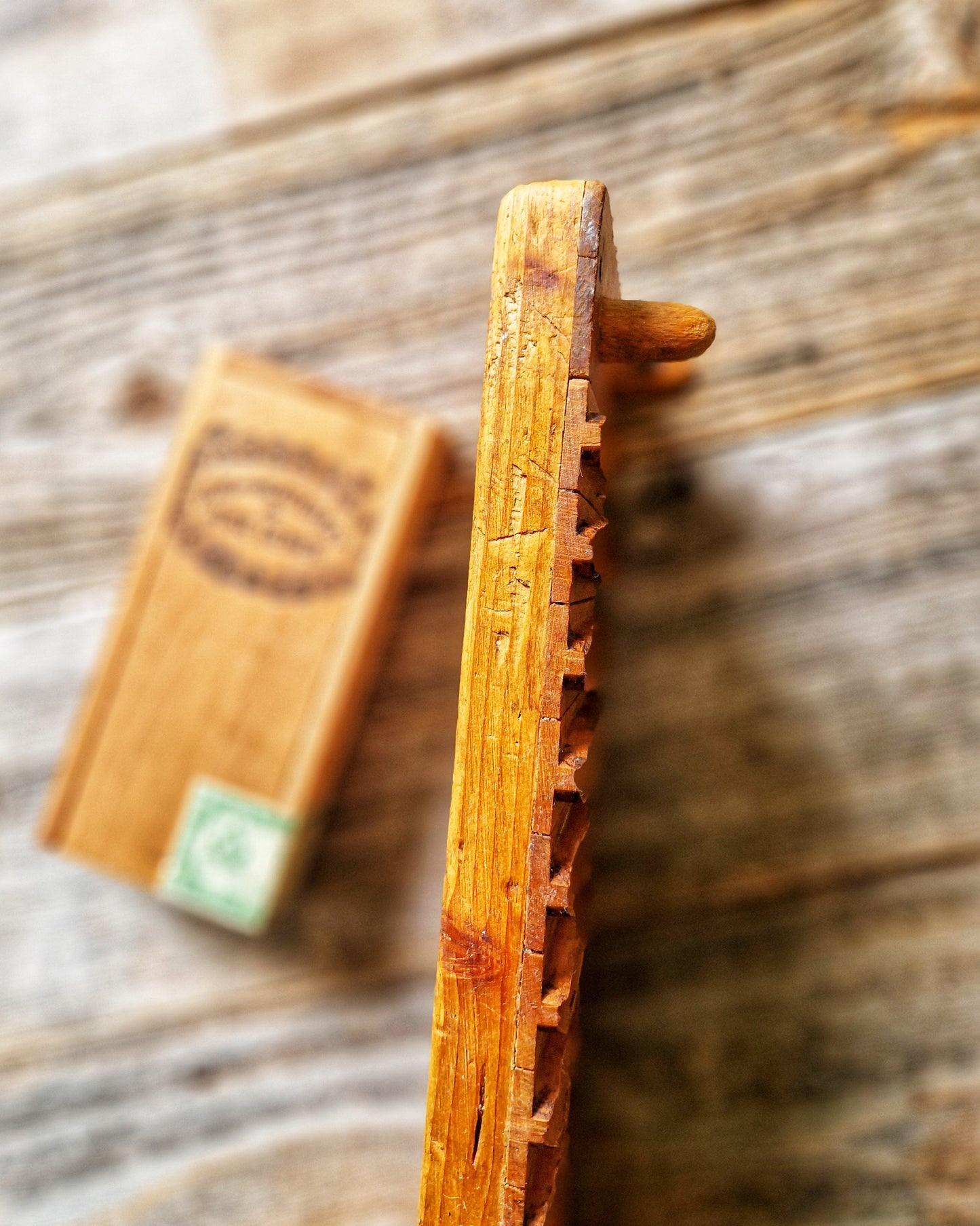 Vintage Hart & Hertel Wooden Cigar Mold, c. 1925-1937 | Interwar German Tobacciana