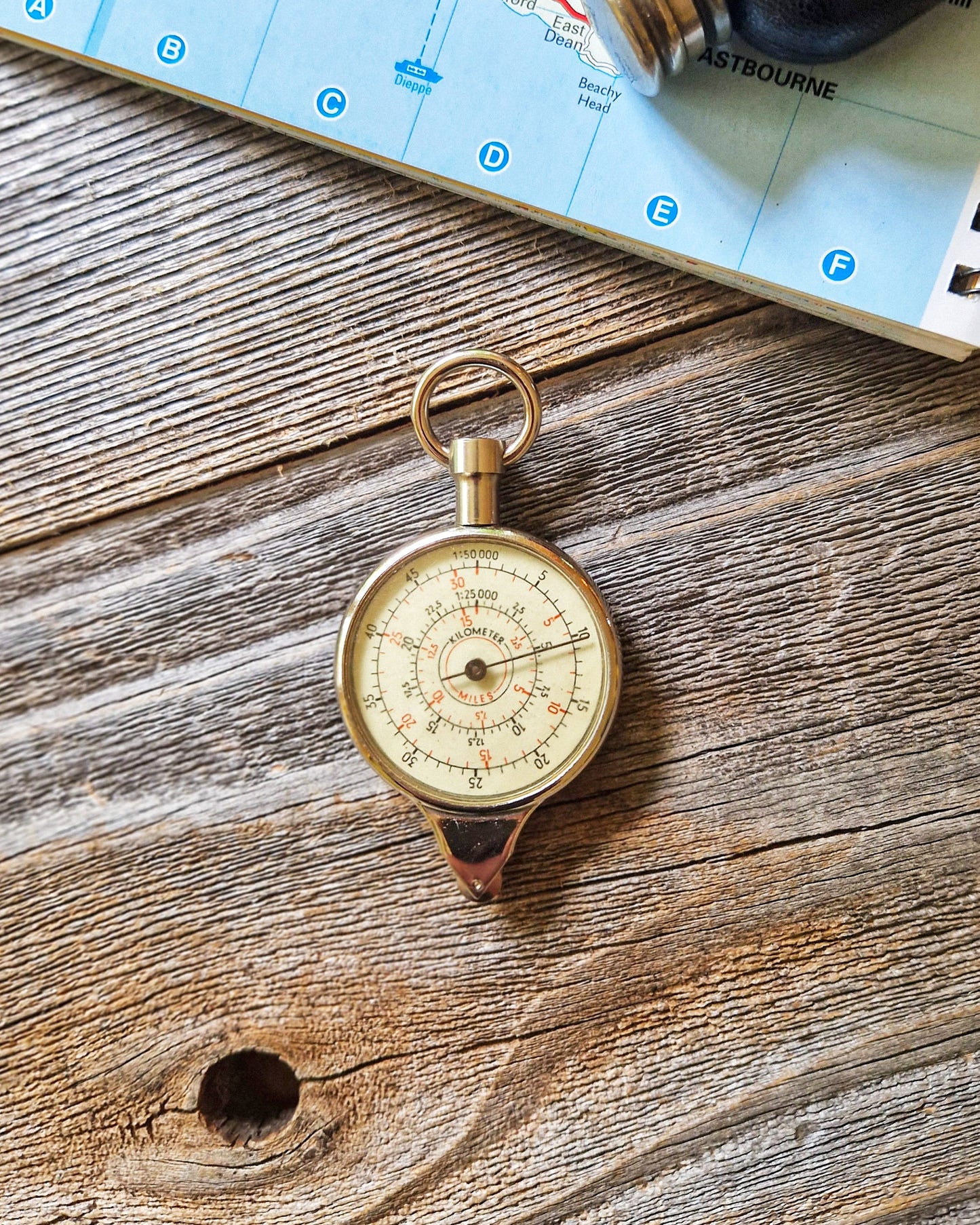 Vintage German Opisometer c. 1955-1965 | Dual-Sided Map Measurer, Travel Gift