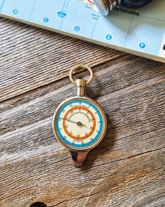 Vintage German Opisometer c. 1955-1965 | Dual-Sided Map Measurer, Travel Gift