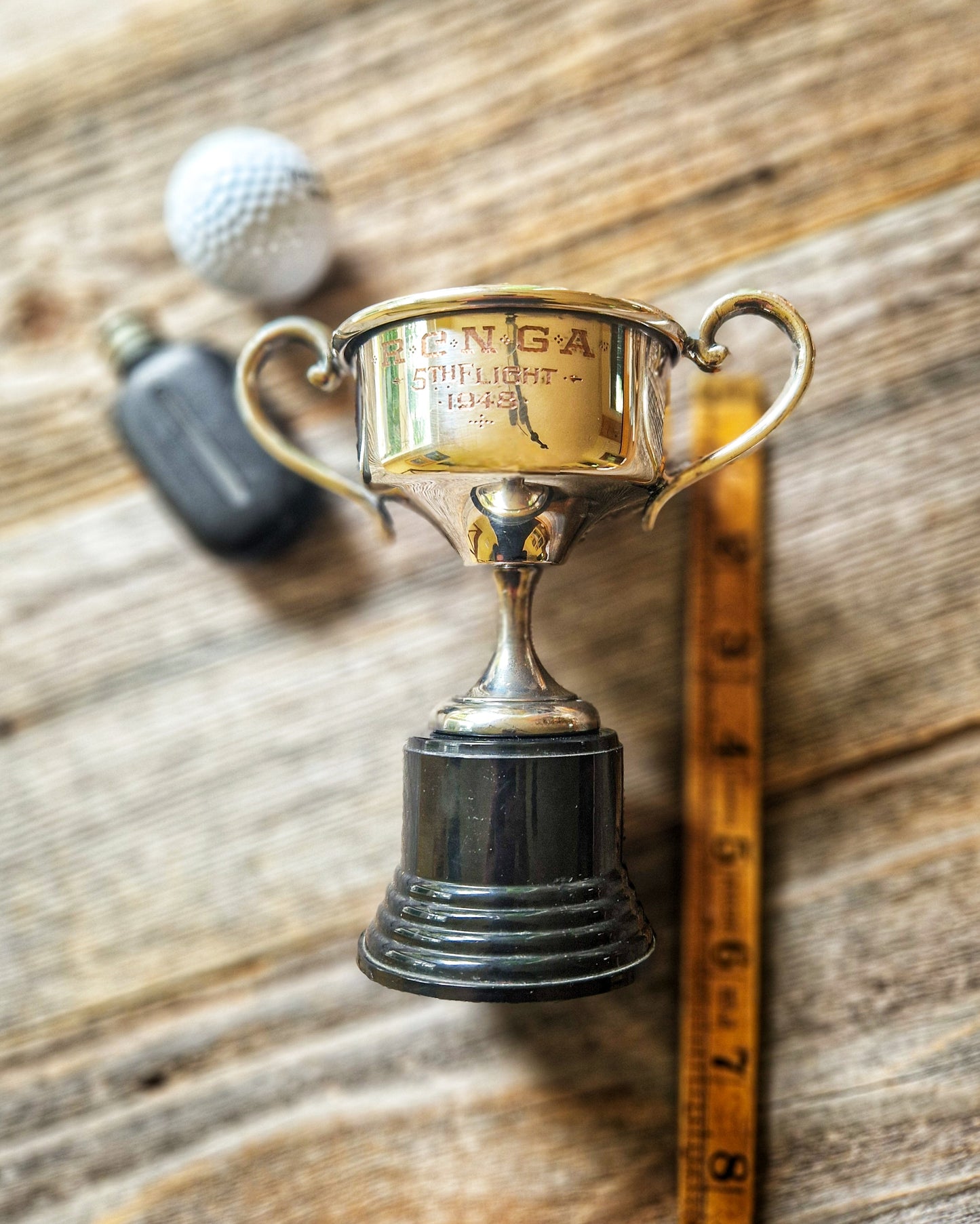 Vintage 1948 Silver-Plated Golf Trophy | Royal Canadian Naval Golf Association