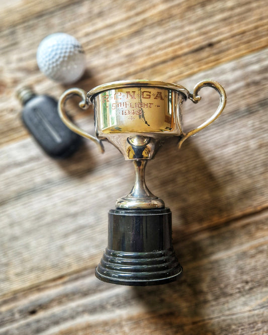 Vintage 1948 Silver-Plated Golf Trophy | Royal Canadian Naval Golf Association 