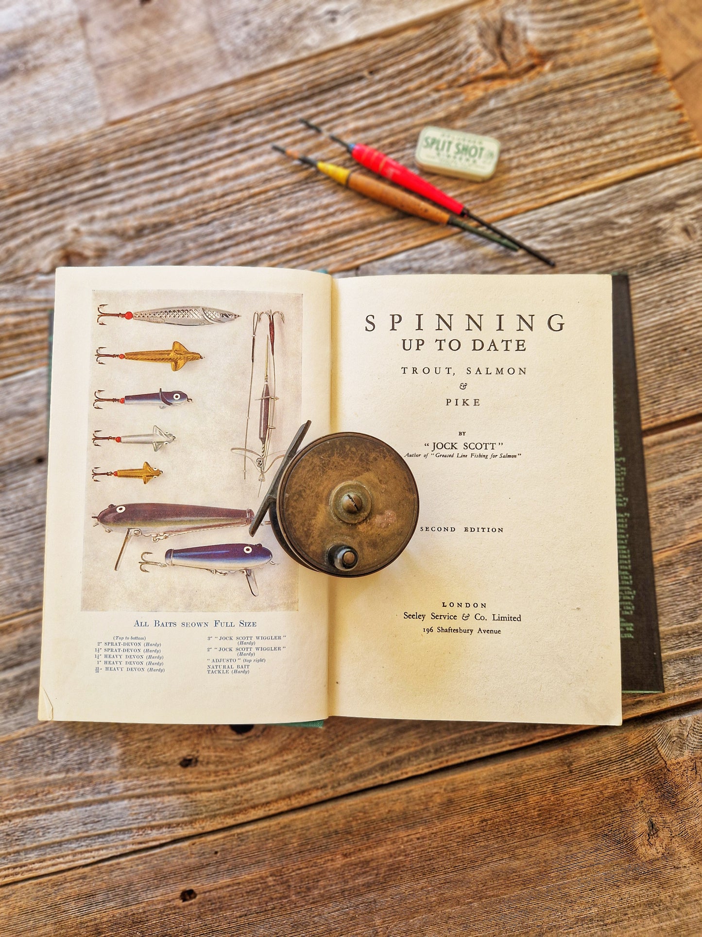 Spinning Up to Date: Trout, Salmon & Pike by Jock Scott – 1938 Angling Book, Second Edition | Vintage Fishing Gift