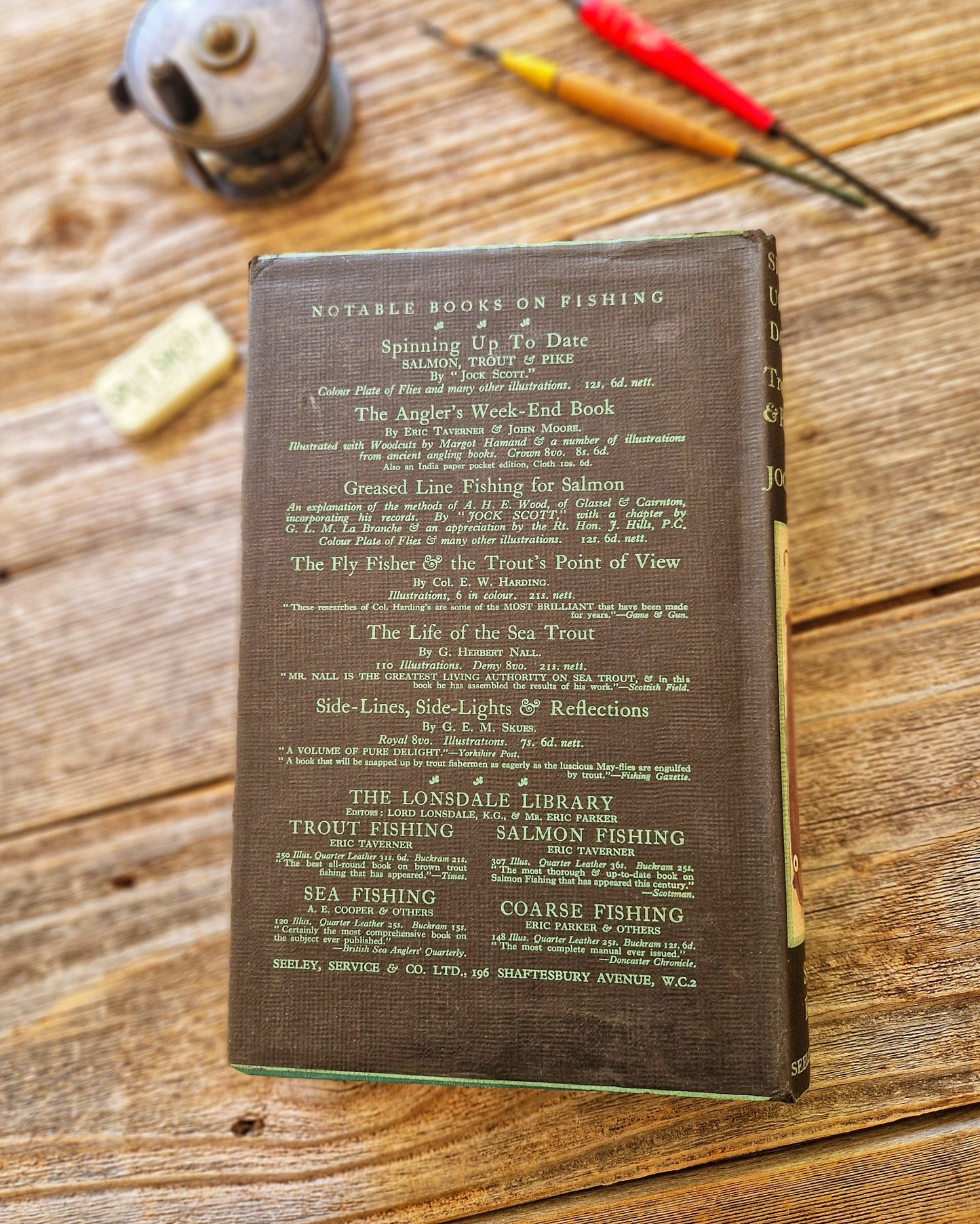 Spinning Up to Date: Trout, Salmon & Pike by Jock Scott – 1938 Angling Book, Second Edition | Vintage Fishing Gift