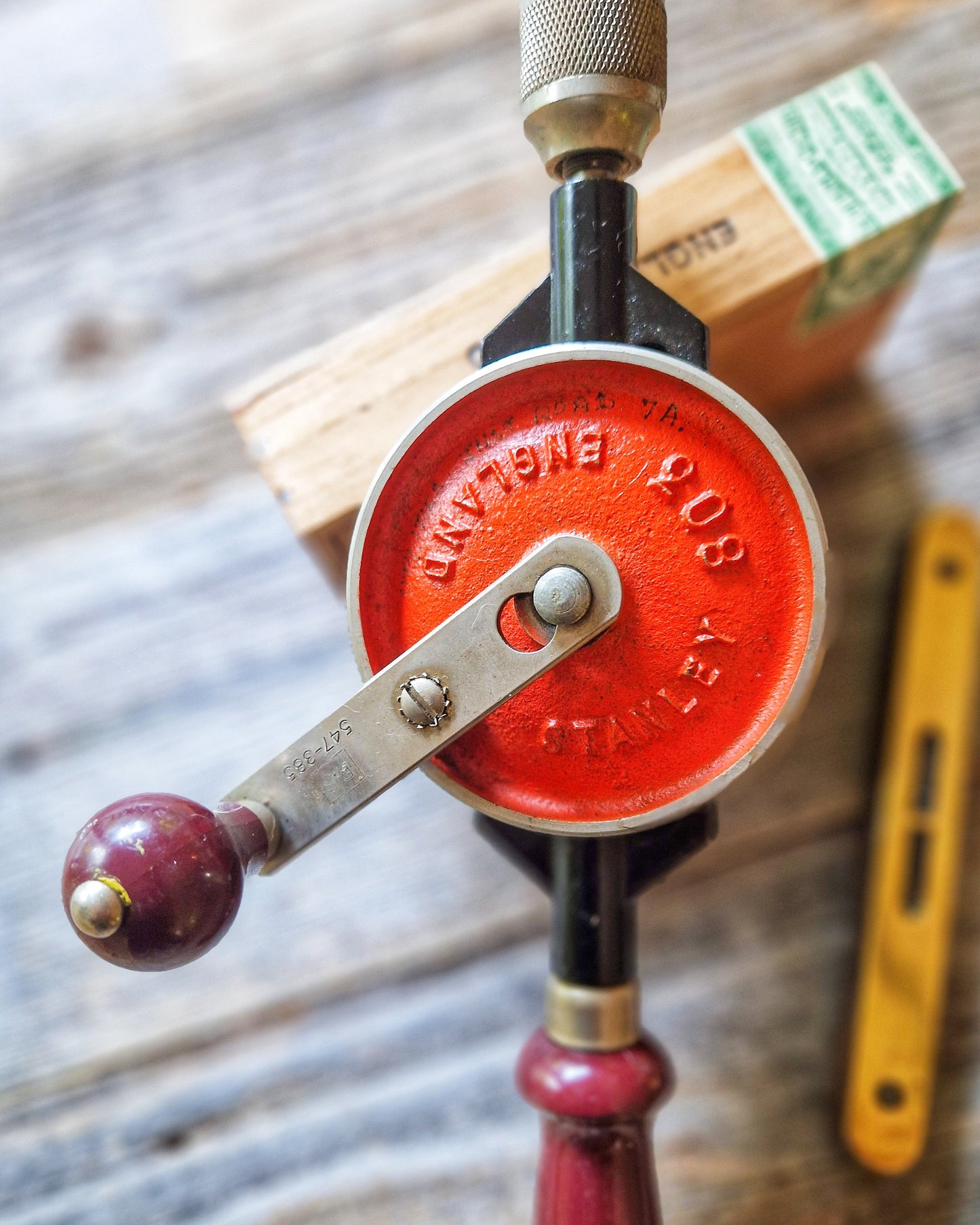 British Stanley 803 Hand Drill c. 1965-1980 | Vintage Woodworking Tool