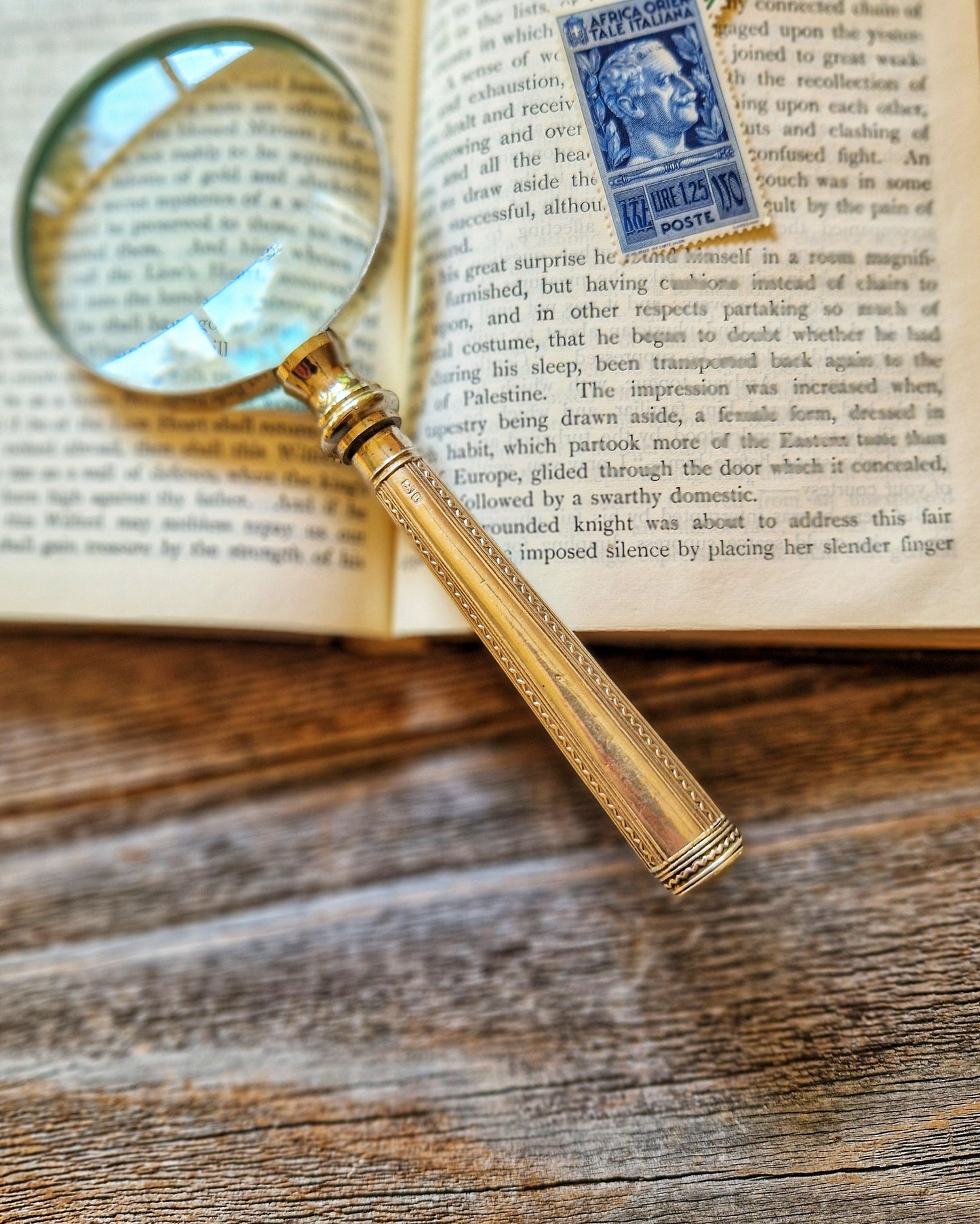 Sterling Silver-Handled Magnifying Glass by James Deakin & Sons, c. 1909 | Antique English Desk Magnifier