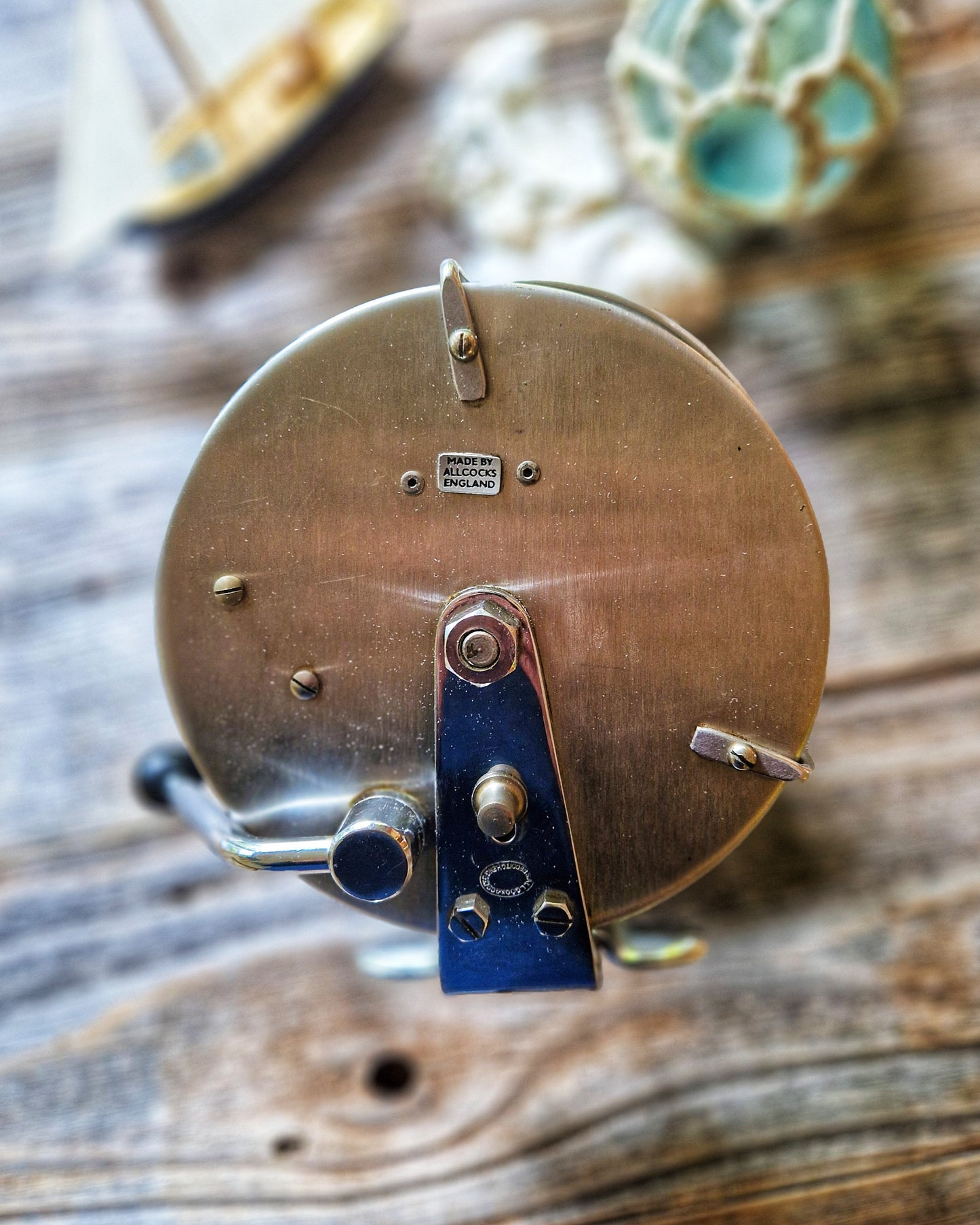 Allcock Commodore Big-Game Fishing Reel c. 1965-1969  | Large Vintage English Sea Tackle
