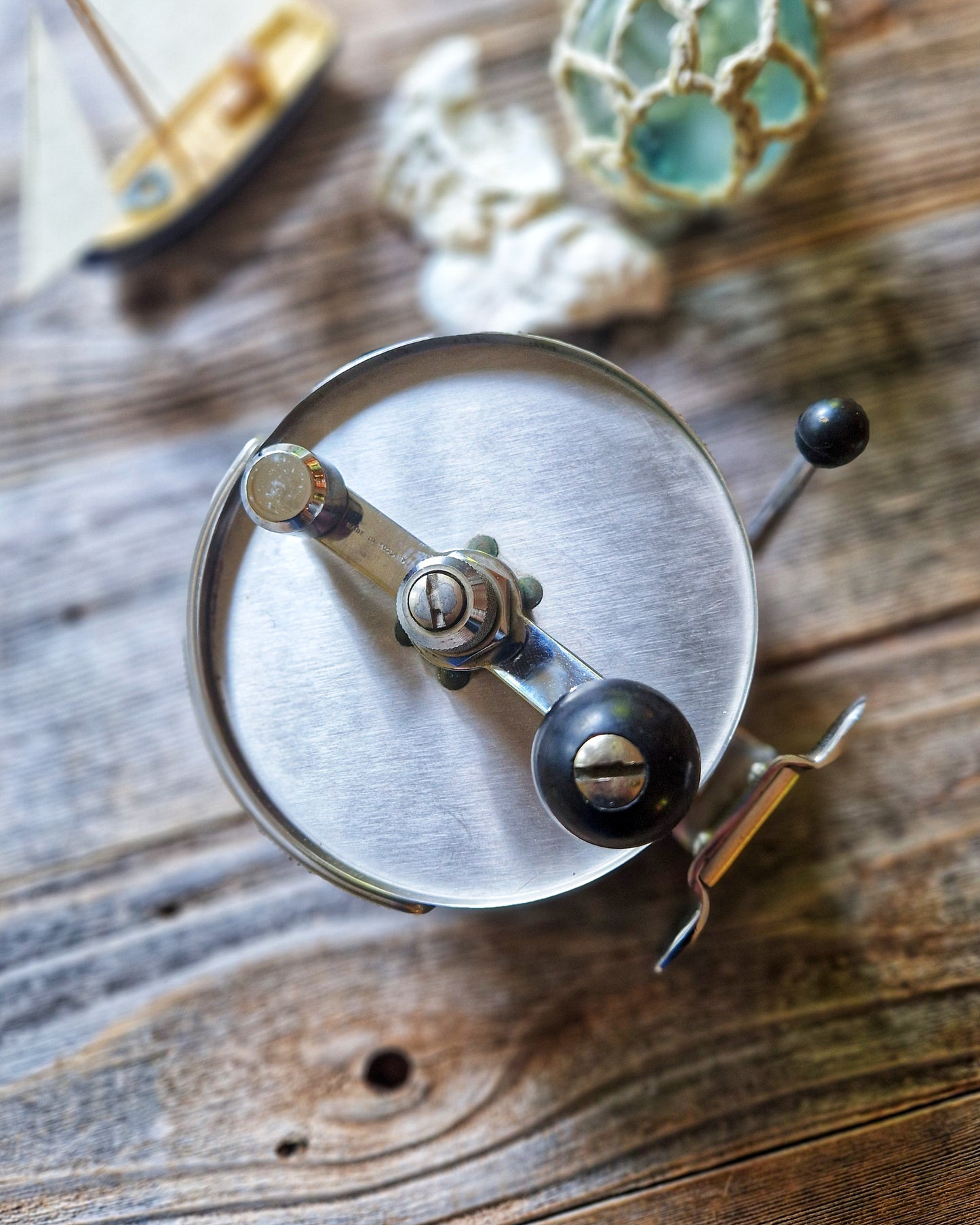 Allcock Commodore Big-Game Fishing Reel c. 1965-1969  | Large Vintage English Sea Tackle