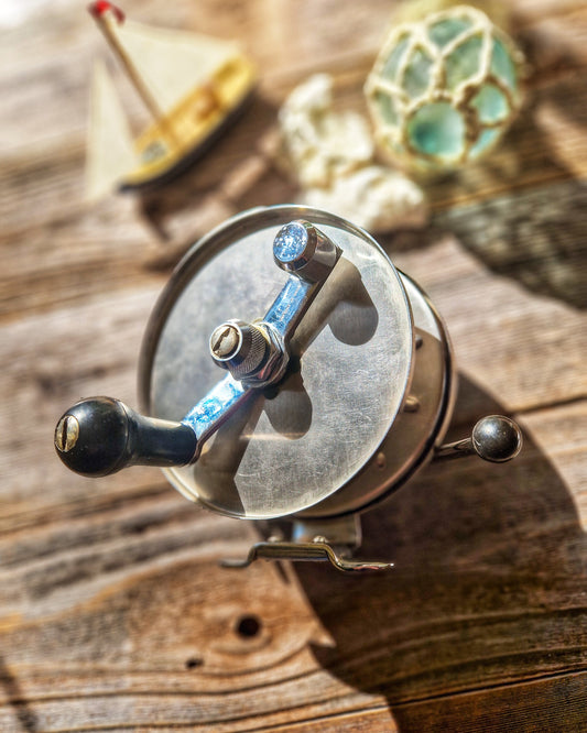 Allcock Commodore Big-Game Fishing Reel c. 1965-1969  | Large Vintage English Sea Tackle 