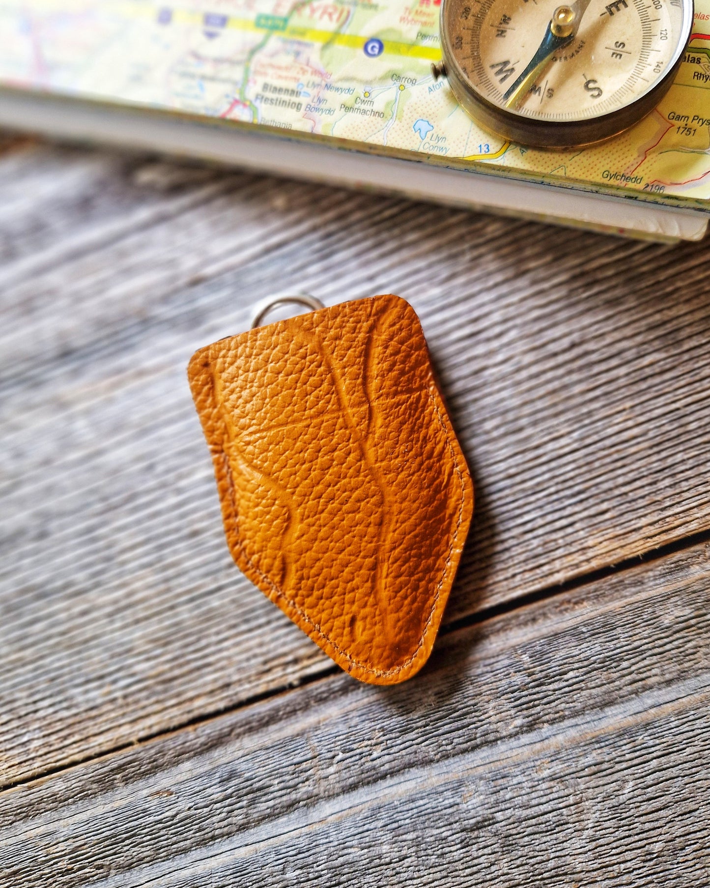 1950s Dual-Sided German Opisometer with Leather Case | Vintage Map Measurer, Travel Gift