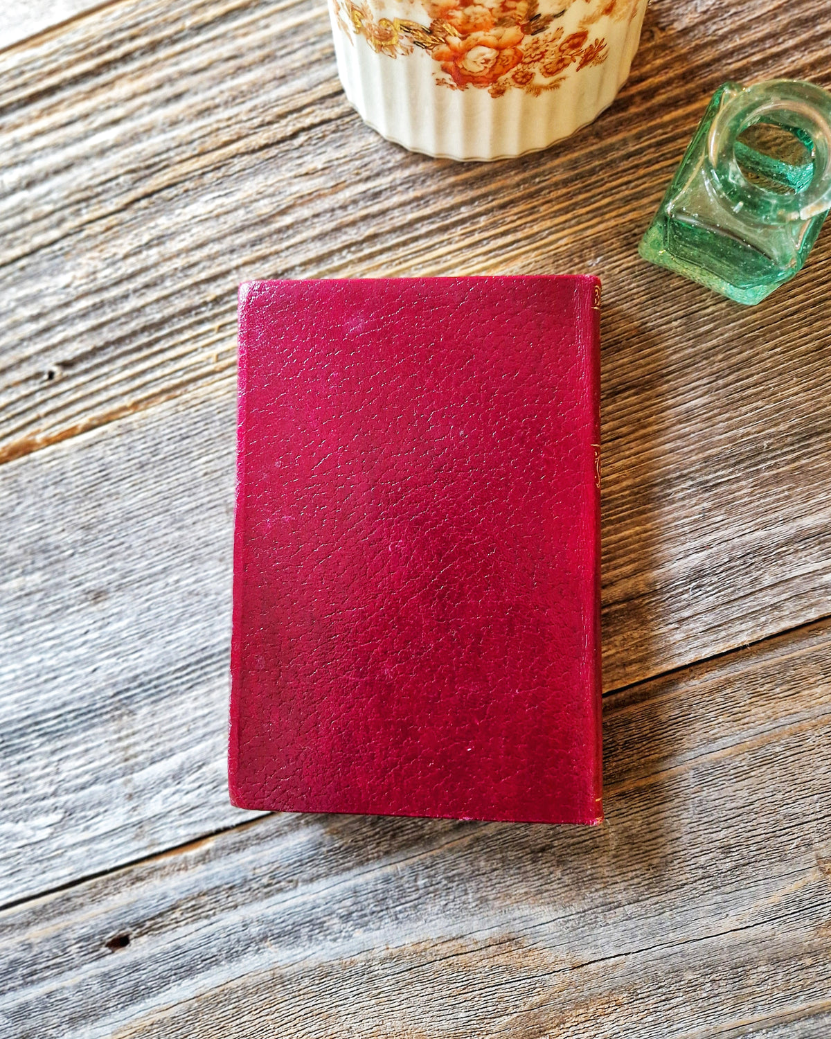 1940s Collins Pocket Edition of Waverley by Sir Walter Scott | Red Leatherette with Gilt Stamping