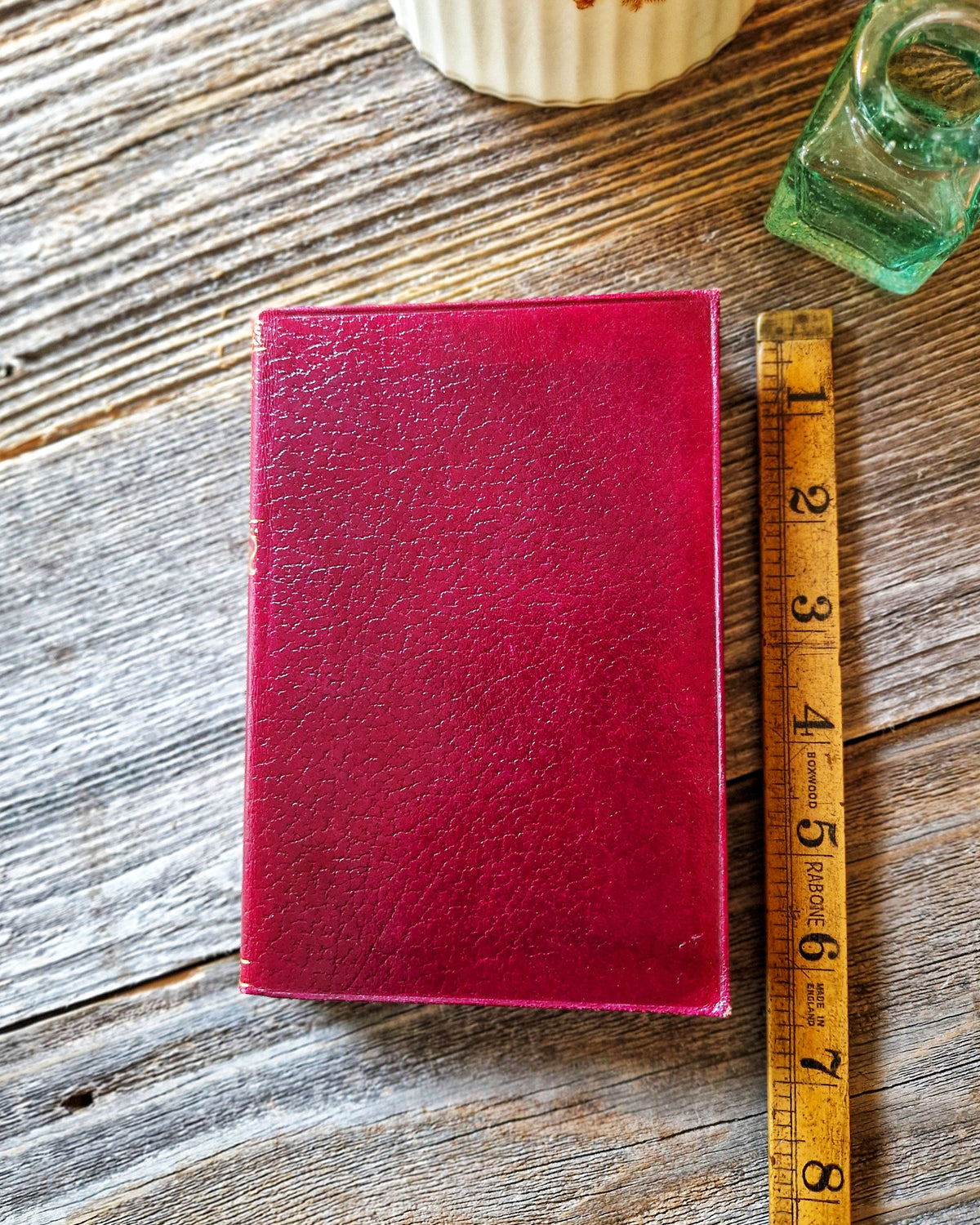 1940s Collins Pocket Edition of Waverley by Sir Walter Scott | Red Leatherette with Gilt Stamping