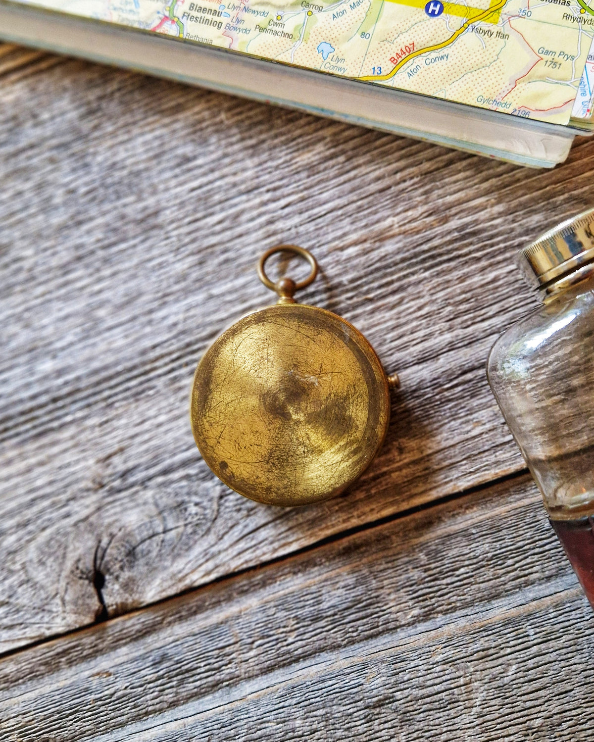 1930s German Brass Pocket Compass | Vintage Navigation Aid, c. 1930-1939