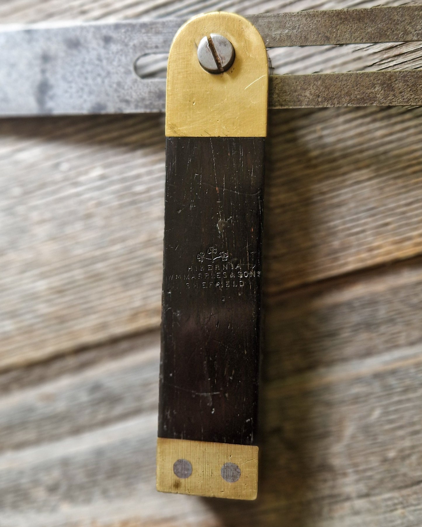 Antique Marples Sliding T-Bevel No. 2220 in Rosewood & Brass c. 1910–1930 | English Woodworking Tool